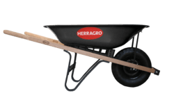 Carreta 65 Lts Chasis Mad Negro Llanta Antipinchazo