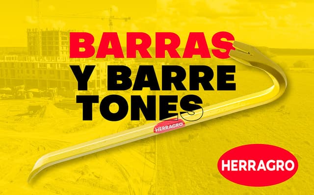 Barretones y barras: Herramientas robustas