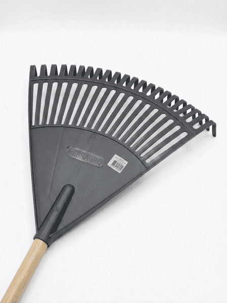 Escoba Barreprado Plastica 22 Dientes Negra Cabo Madera