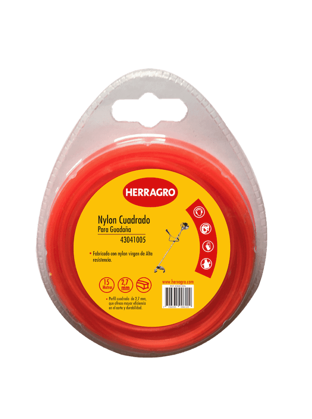 Nylon Redondo 2.7 Mm X 15 M Naranja