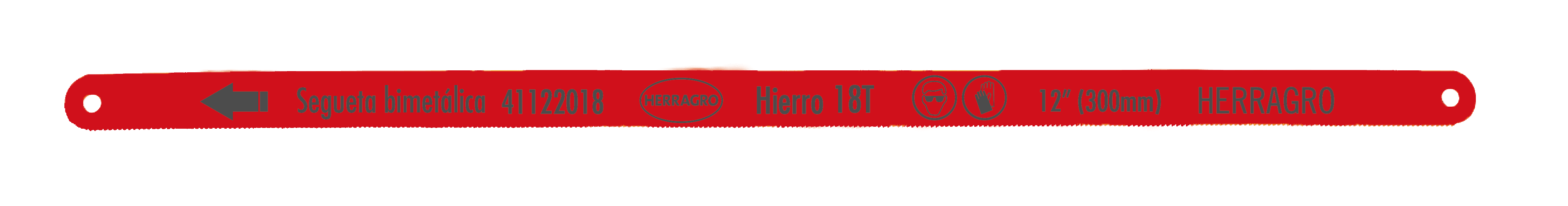 Segueta 12 18 Ddp Bimetalica Roja